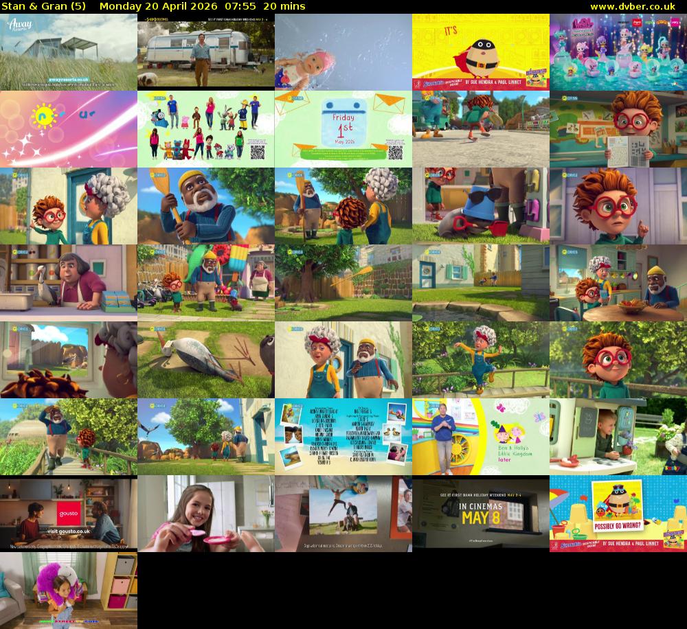 Stan & Gran (5) Monday 20 April 2026 07:55 - 08:15