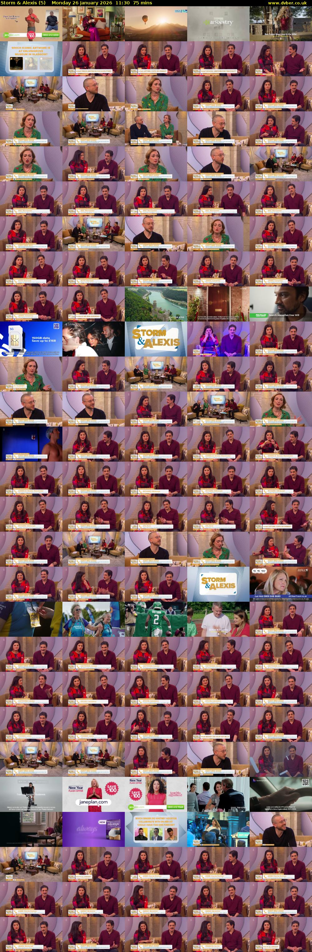 Storm & Alexis (5) Monday 26 January 2026 11:30 - 12:45