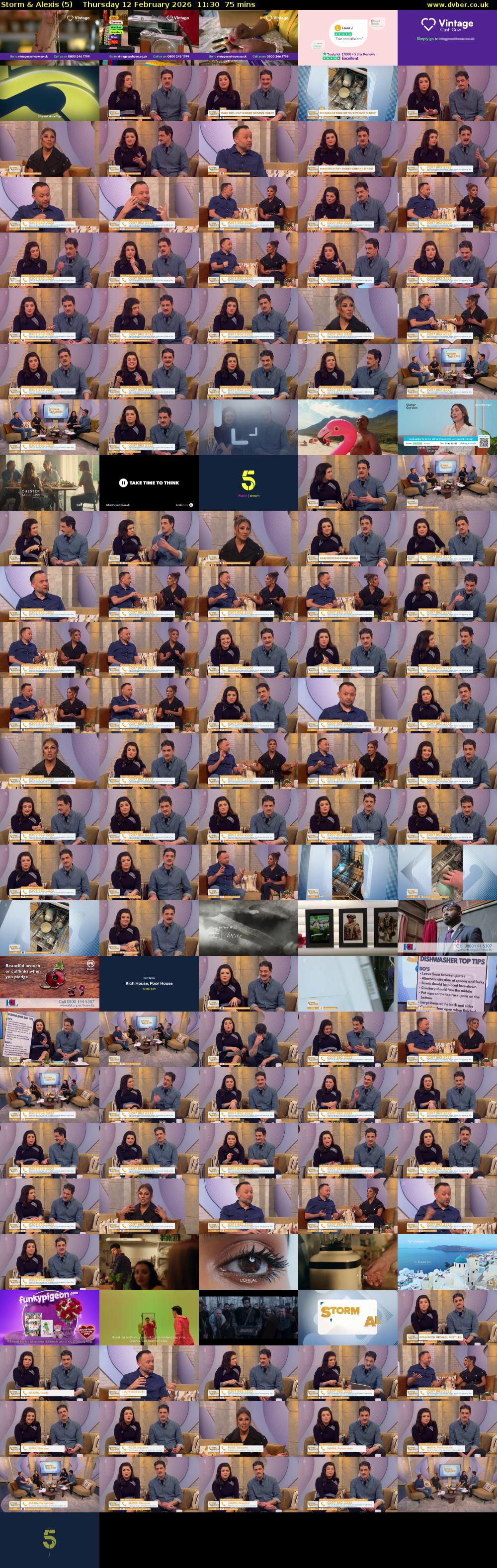 Storm & Alexis (5) Thursday 12 February 2026 11:30 - 12:45