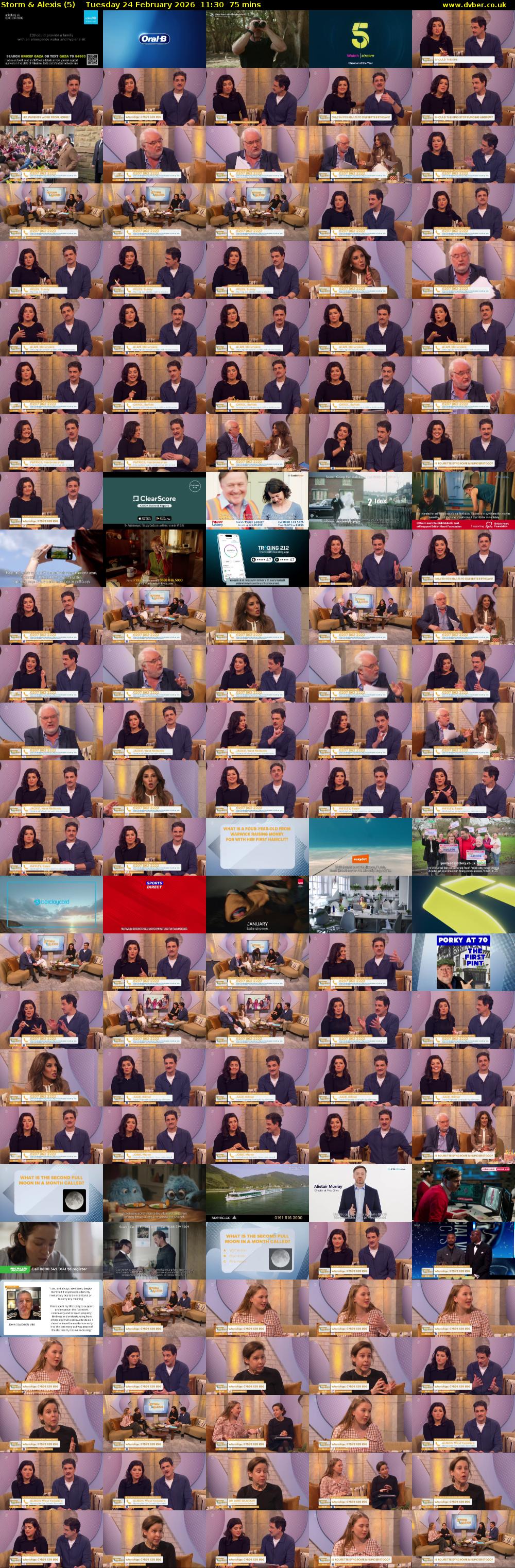 Storm & Alexis (5) Tuesday 24 February 2026 11:30 - 12:45