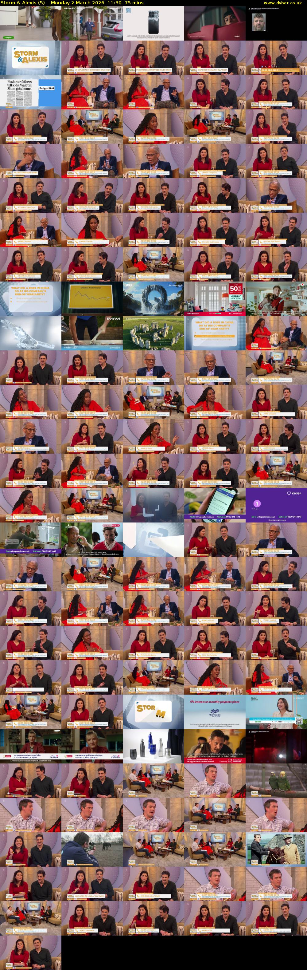 Storm & Alexis (5) Monday 2 March 2026 11:30 - 12:45