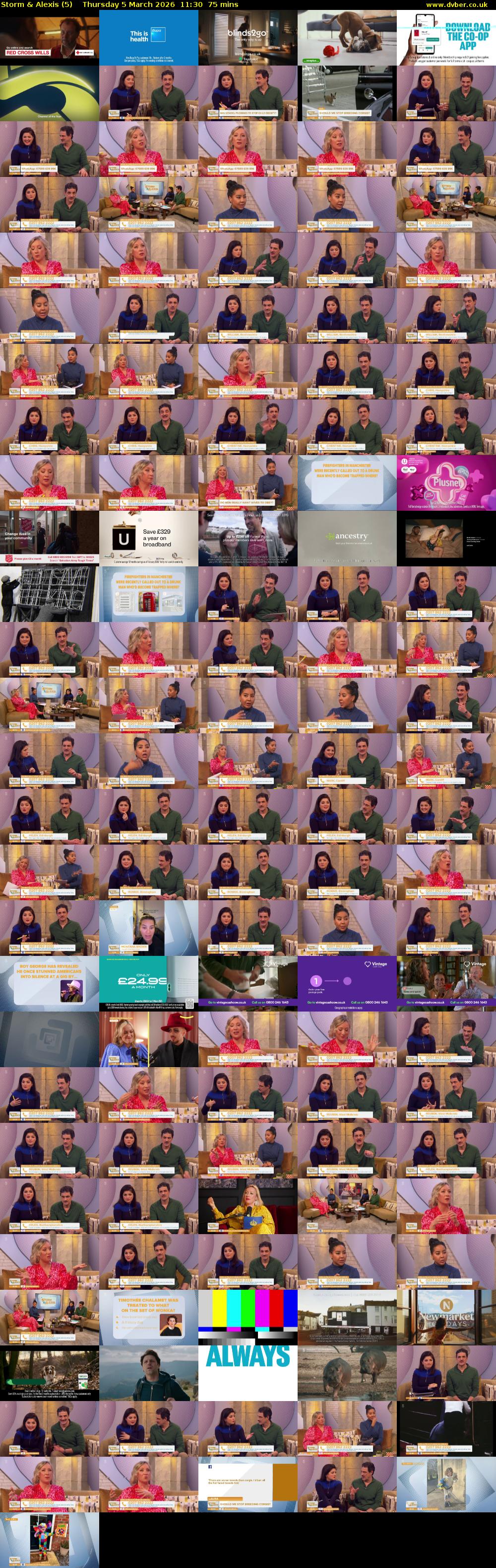 Storm & Alexis (5) Thursday 5 March 2026 11:30 - 12:45