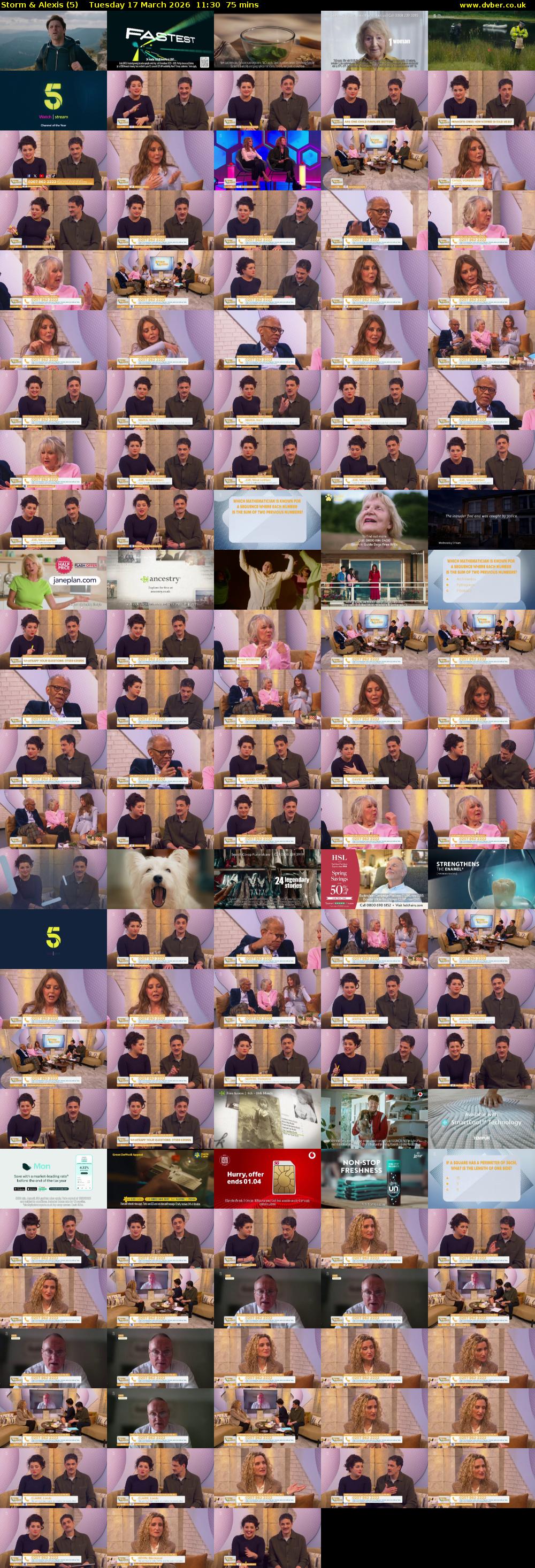 Storm & Alexis (5) Tuesday 17 March 2026 11:30 - 12:45