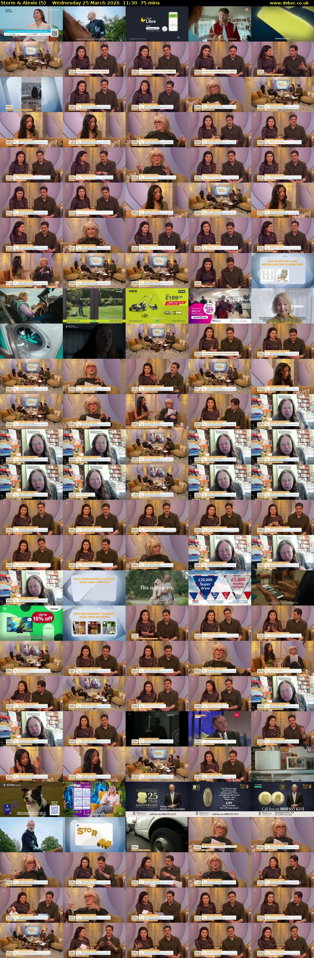 Storm & Alexis (5) Wednesday 25 March 2026 11:30 - 12:45