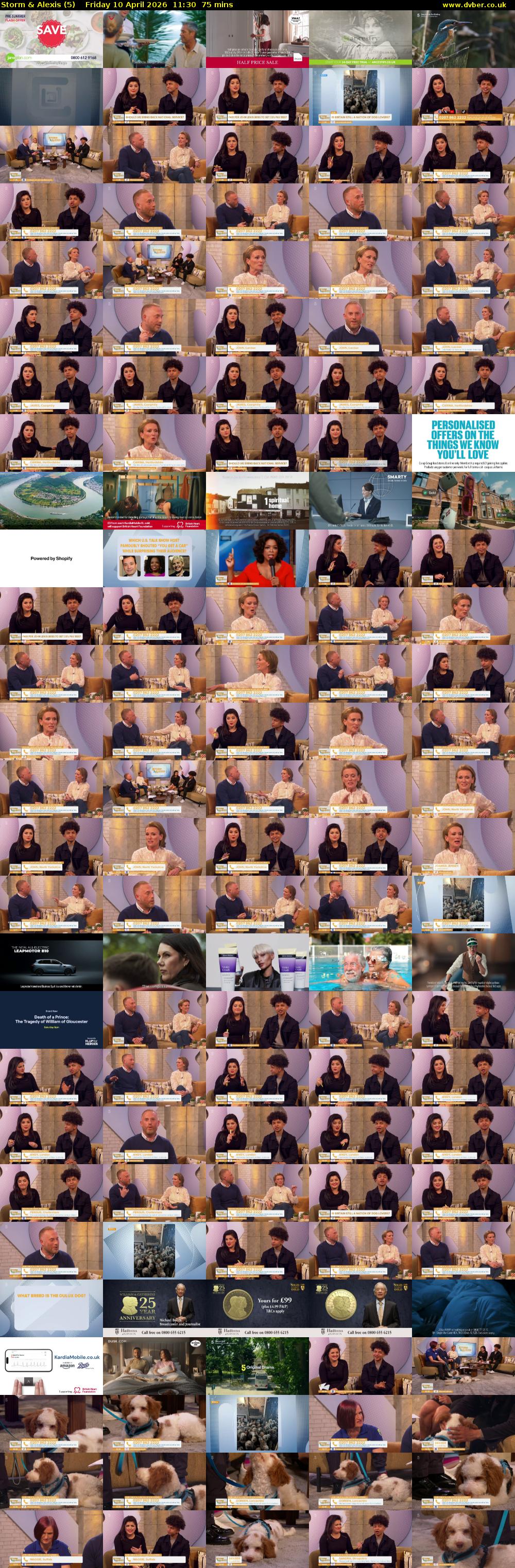 Storm & Alexis (5) Friday 10 April 2026 11:30 - 12:45