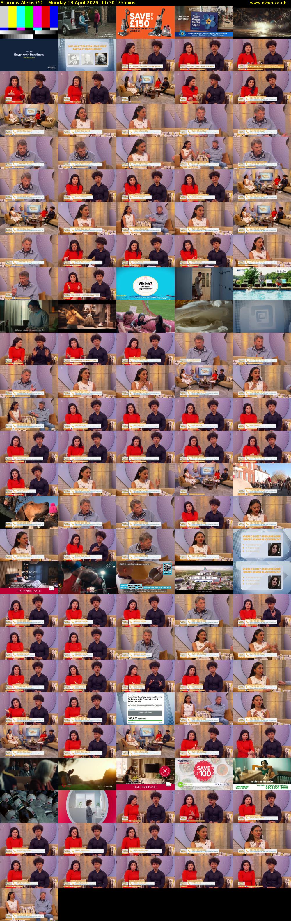 Storm & Alexis (5) Monday 13 April 2026 11:30 - 12:45