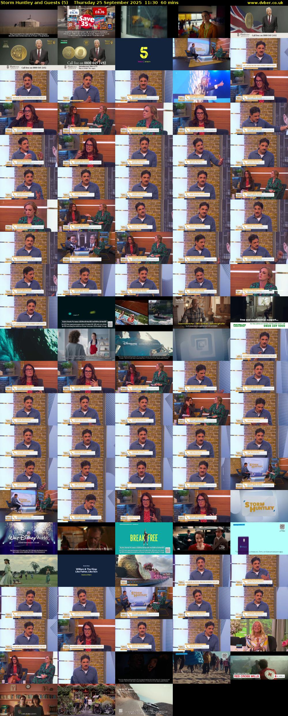 Storm Huntley and Guests (5) Thursday 25 September 2025 11:30 - 12:30