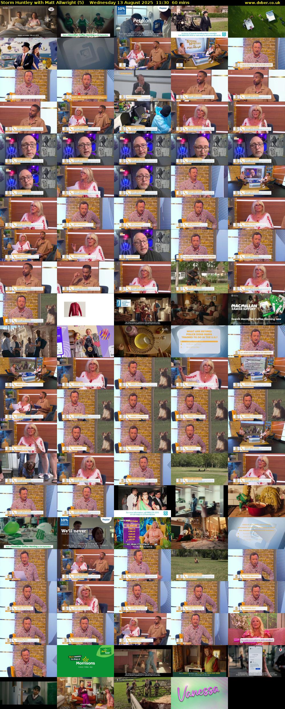 Storm Huntley with Matt Allwright (5) Wednesday 13 August 2025 11:30 - 12:30