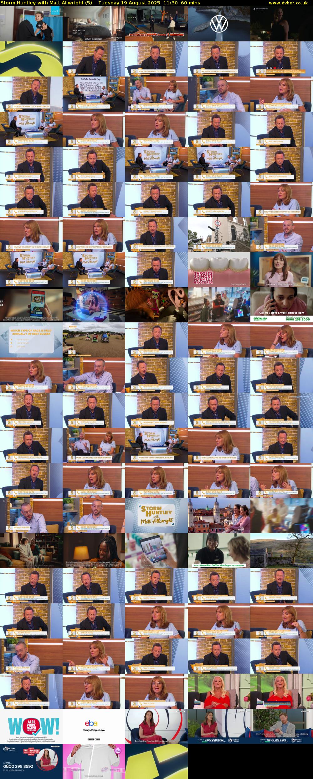 Storm Huntley with Matt Allwright (5) Tuesday 19 August 2025 11:30 - 12:30