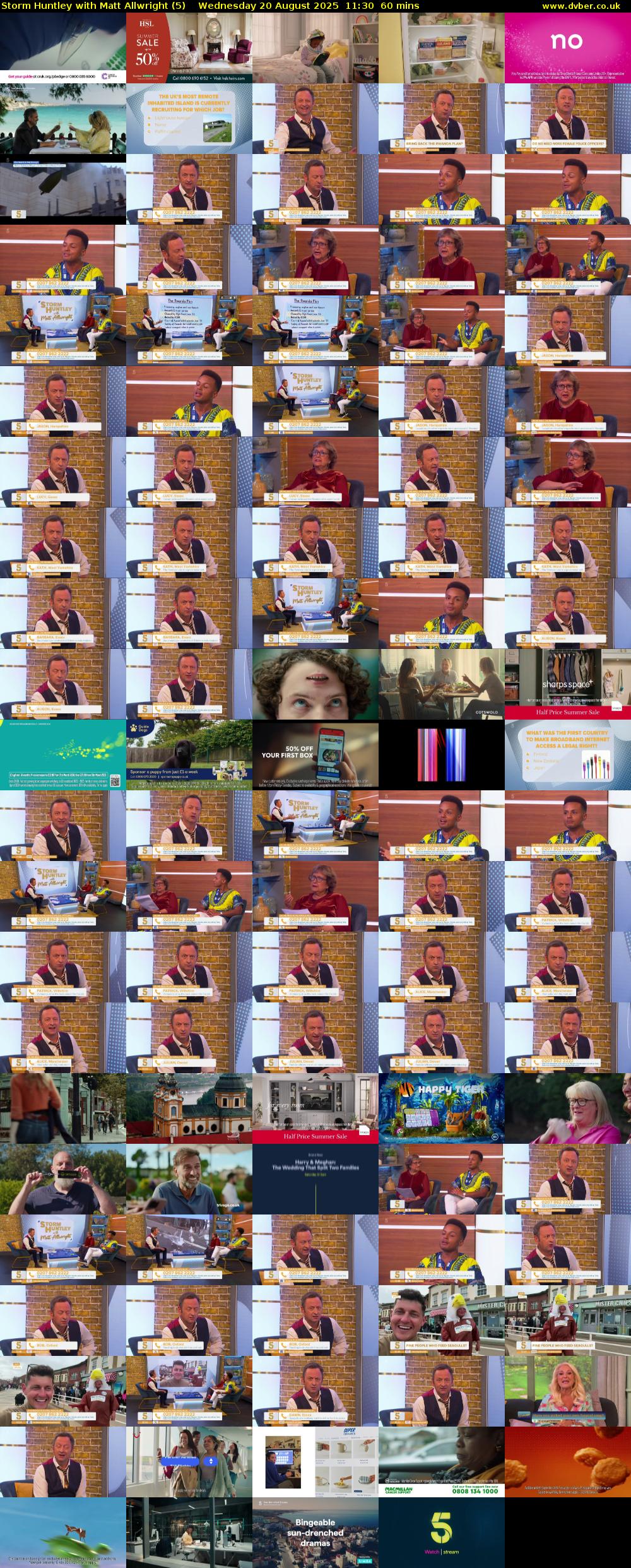 Storm Huntley with Matt Allwright (5) Wednesday 20 August 2025 11:30 - 12:30