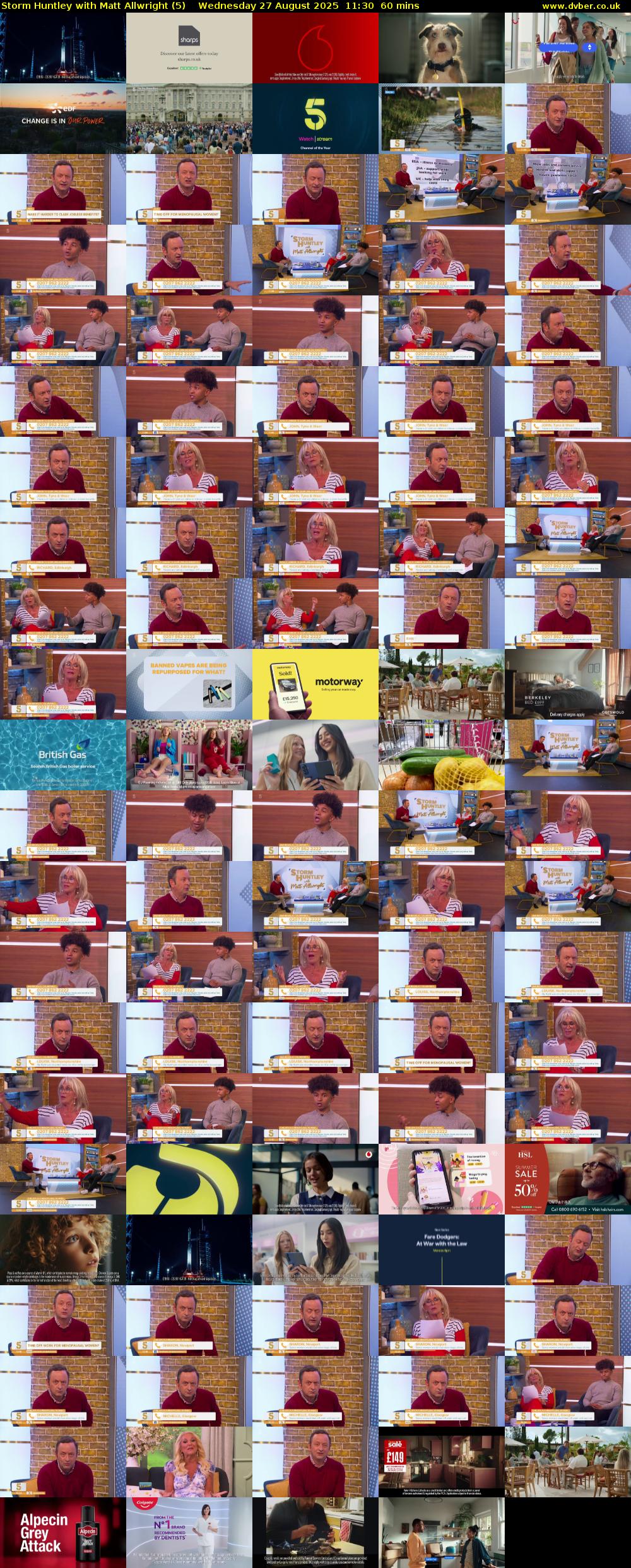 Storm Huntley with Matt Allwright (5) Wednesday 27 August 2025 11:30 - 12:30