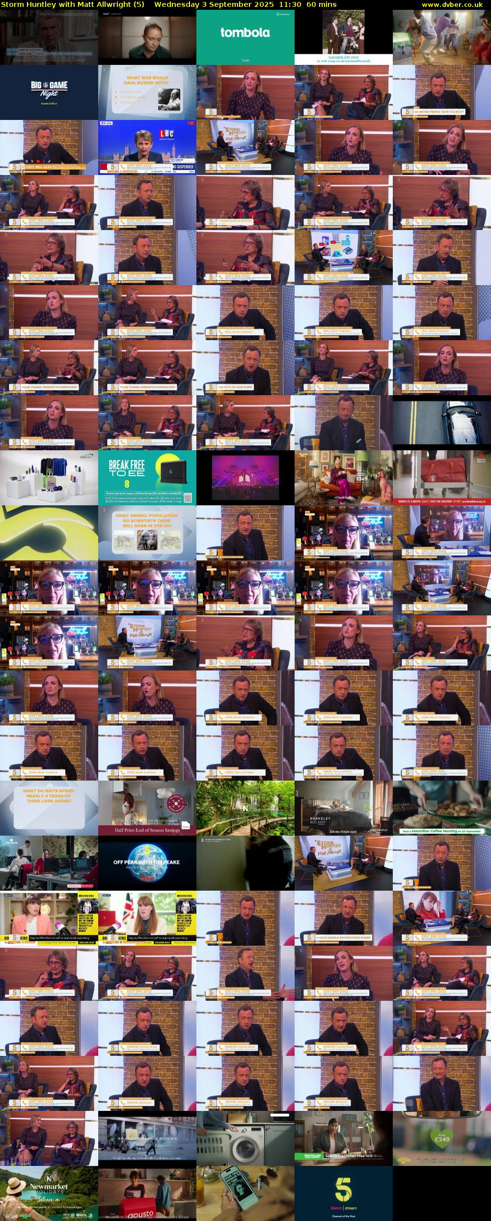 Storm Huntley with Matt Allwright (5) Wednesday 3 September 2025 11:30 - 12:30