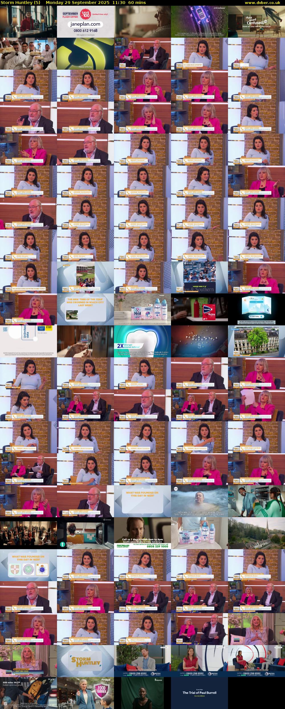 Storm Huntley (5) Monday 29 September 2025 11:30 - 12:30