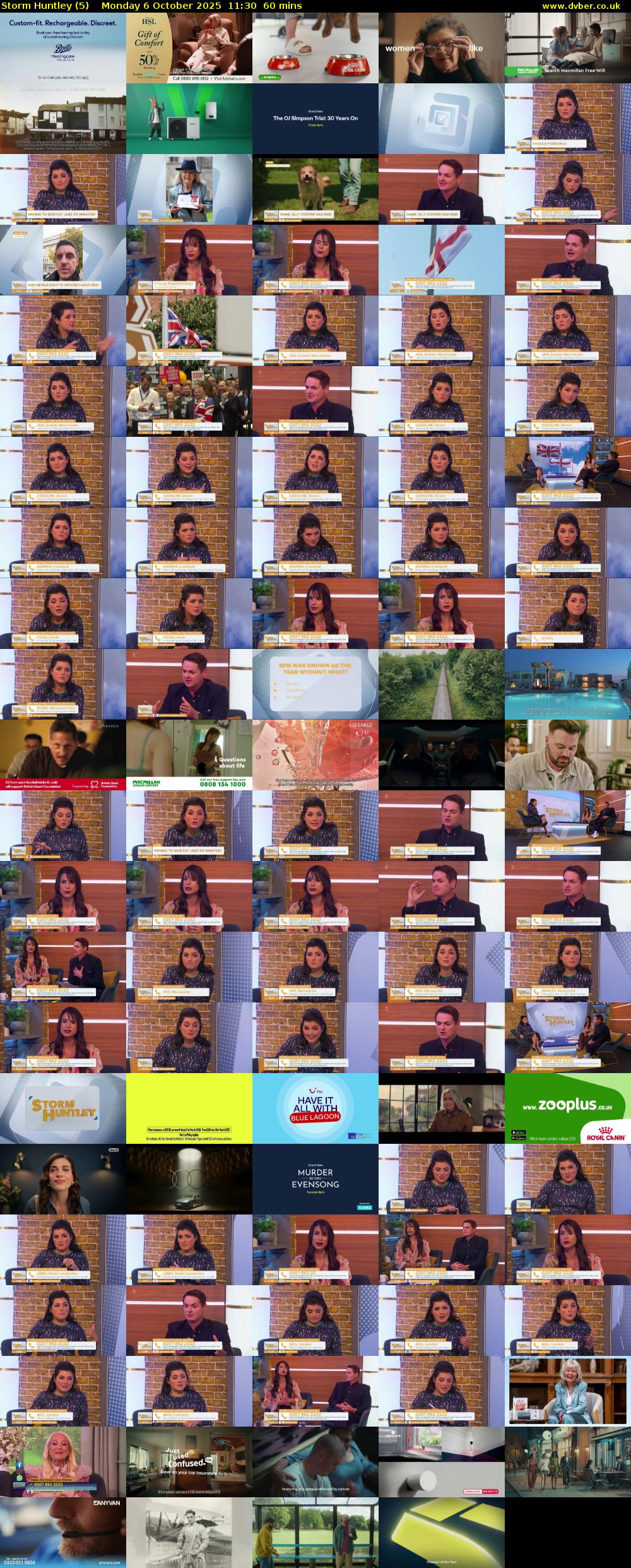 Storm Huntley (5) Monday 6 October 2025 11:30 - 12:30