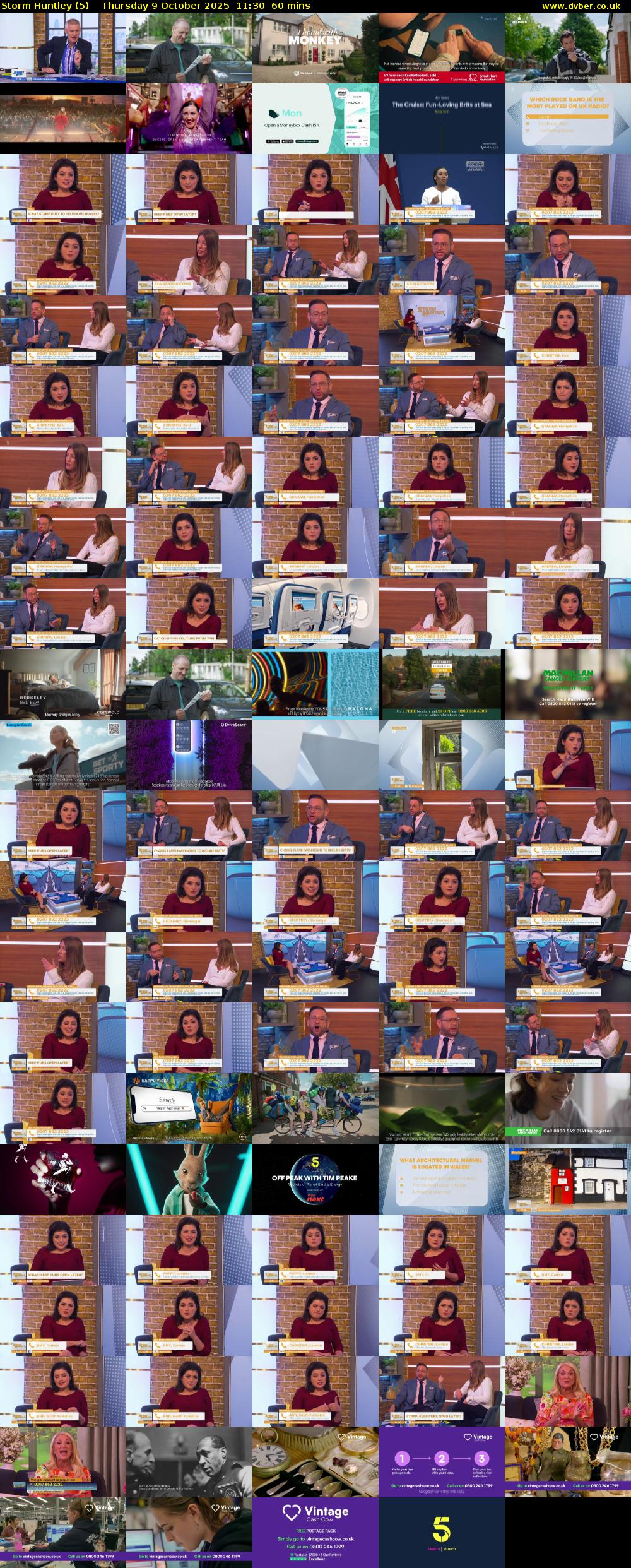 Storm Huntley (5) Thursday 9 October 2025 11:30 - 12:30