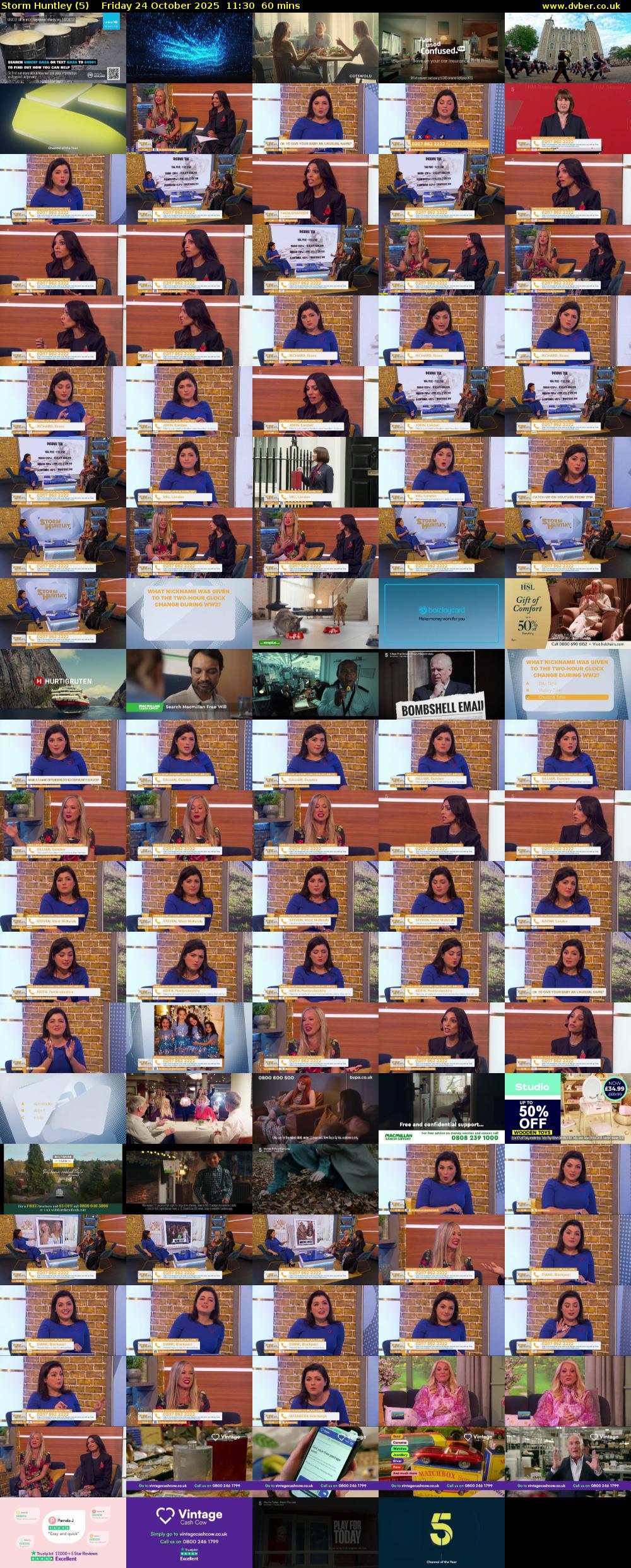 Storm Huntley (5) Friday 24 October 2025 11:30 - 12:30