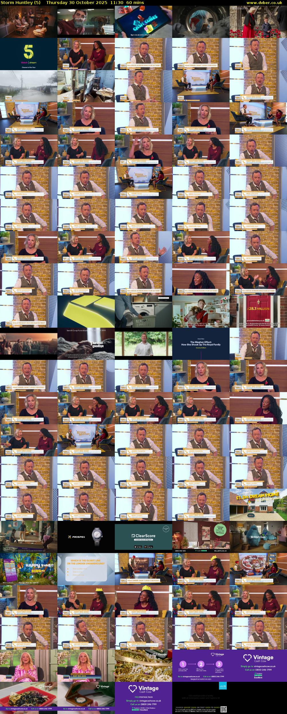 Storm Huntley (5) Thursday 30 October 2025 11:30 - 12:30