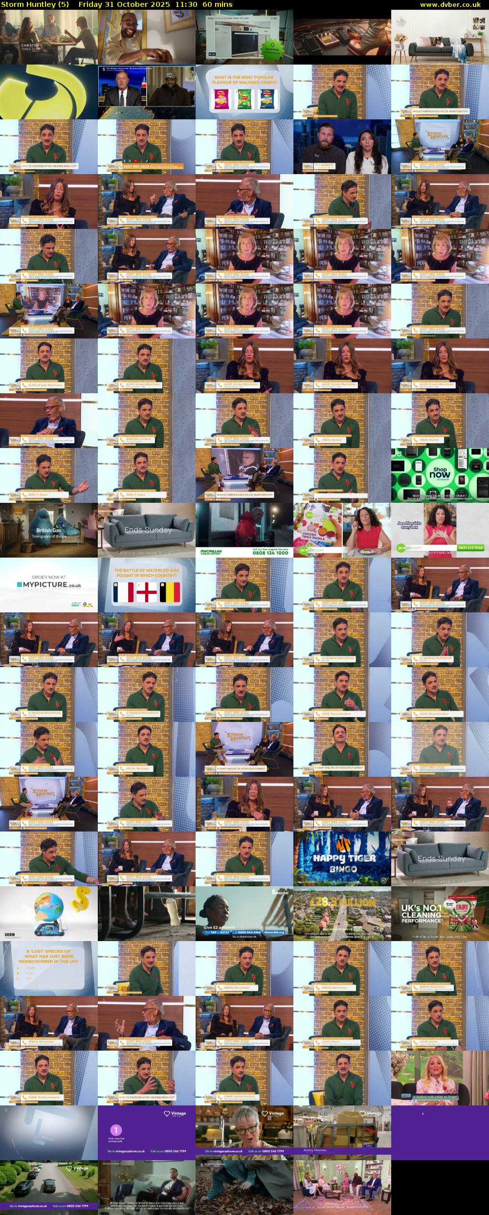 Storm Huntley (5) Friday 31 October 2025 11:30 - 12:30