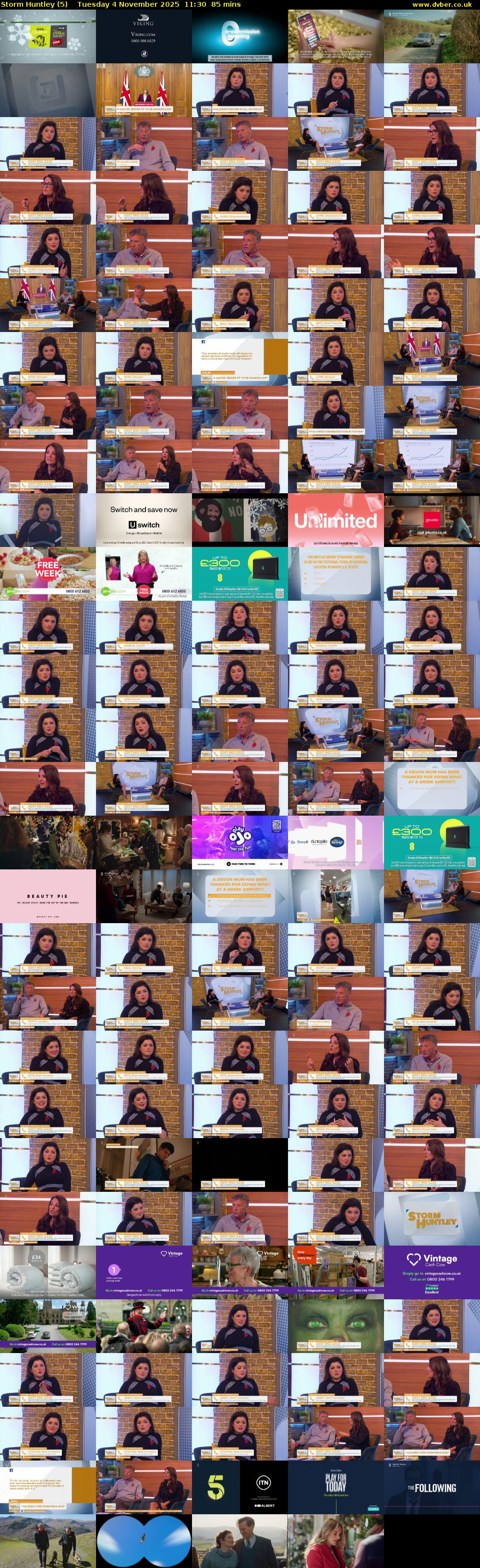 Storm Huntley (5) Tuesday 4 November 2025 11:30 - 12:55