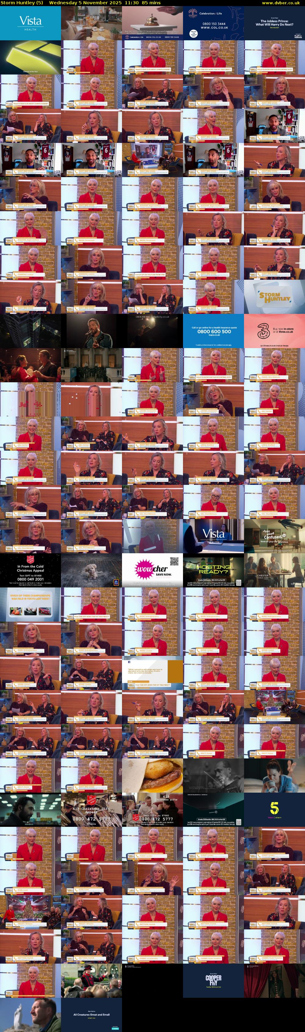 Storm Huntley (5) Wednesday 5 November 2025 11:30 - 12:55