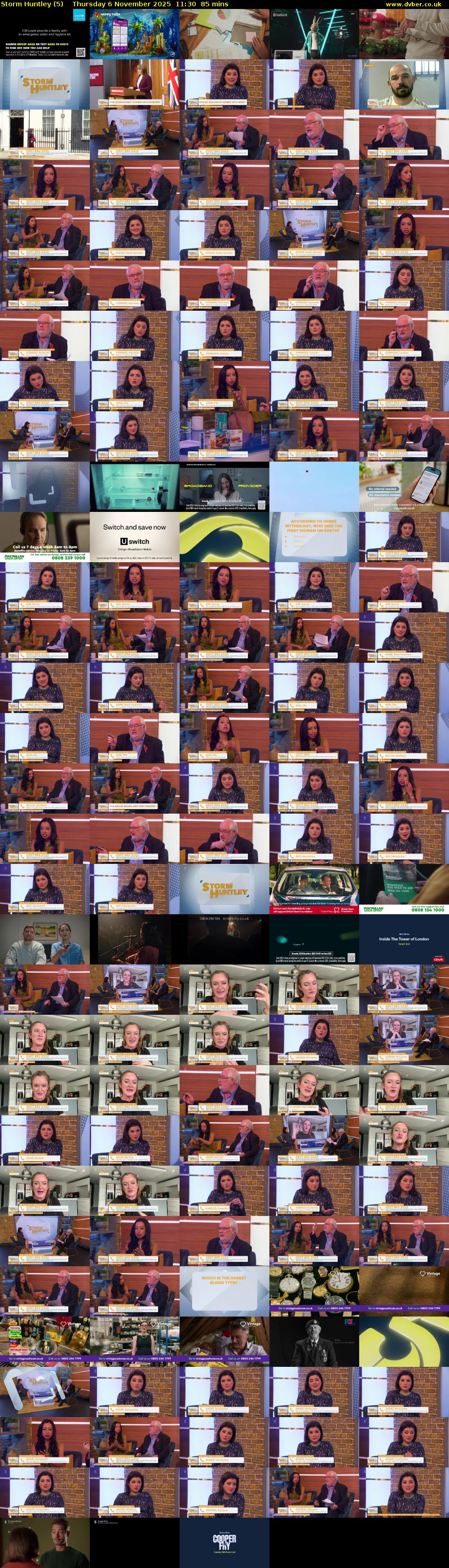 Storm Huntley (5) Thursday 6 November 2025 11:30 - 12:55