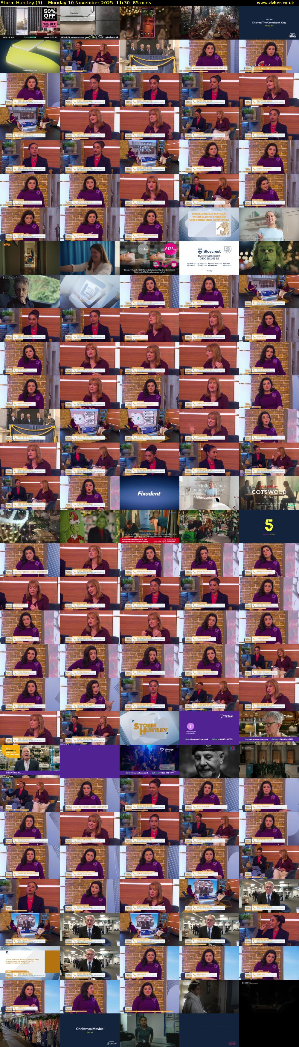 Storm Huntley (5) Monday 10 November 2025 11:30 - 12:55