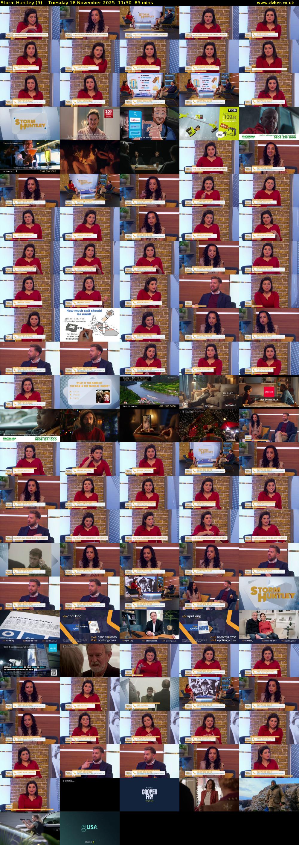 Storm Huntley (5) Tuesday 18 November 2025 11:30 - 12:55