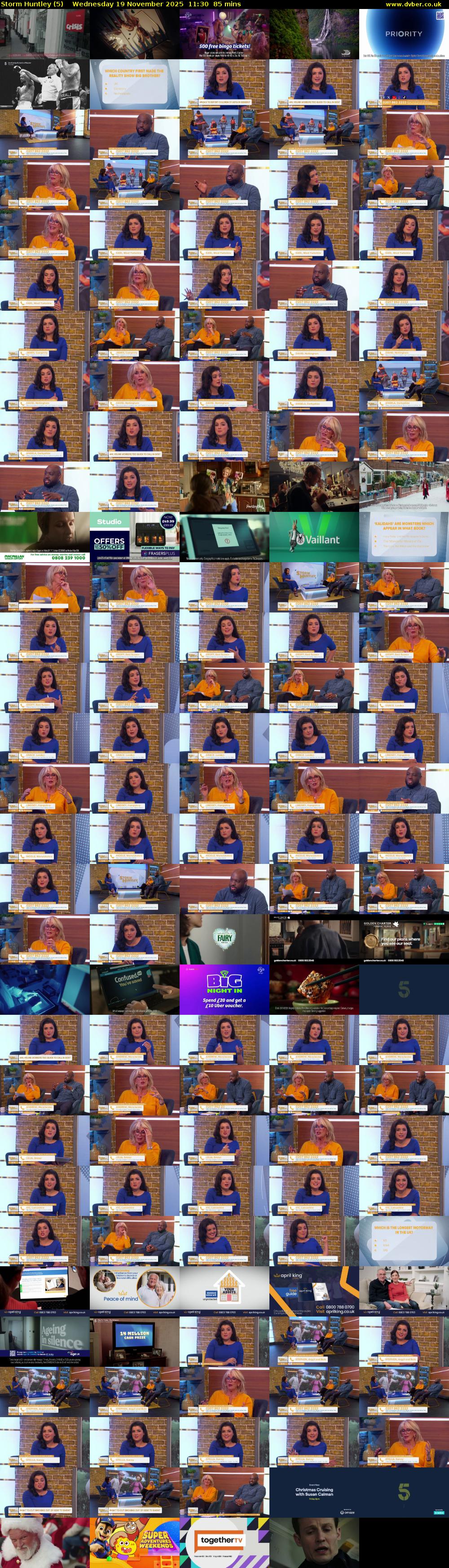 Storm Huntley (5) Wednesday 19 November 2025 11:30 - 12:55