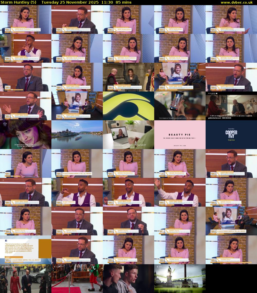 Storm Huntley (5) Tuesday 25 November 2025 11:30 - 12:55