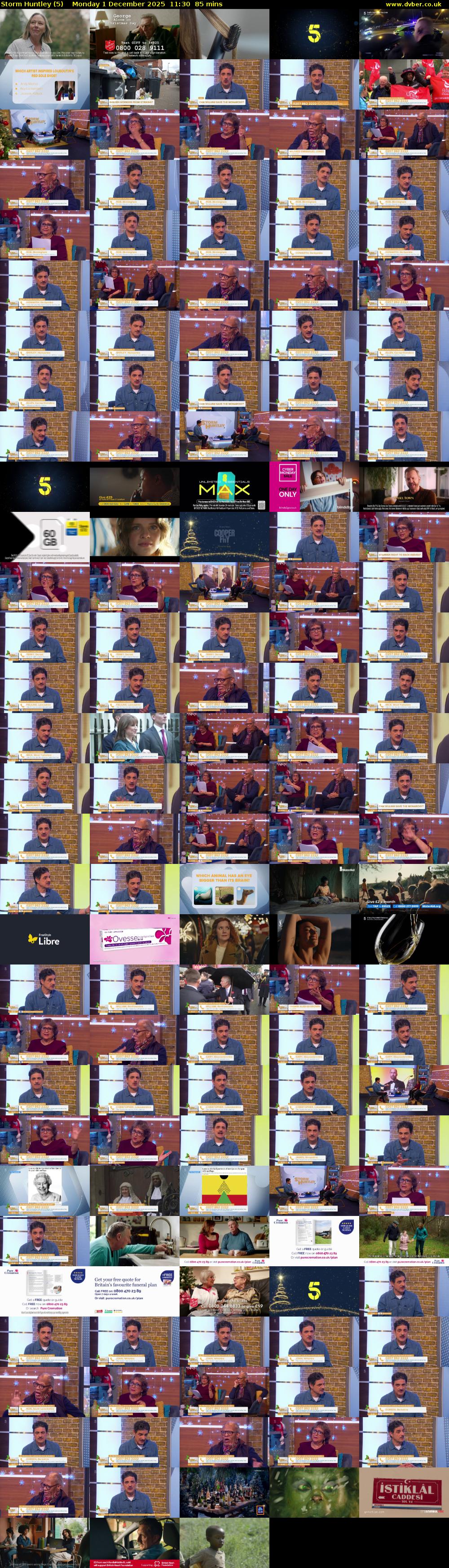 Storm Huntley (5) Monday 1 December 2025 11:30 - 12:55