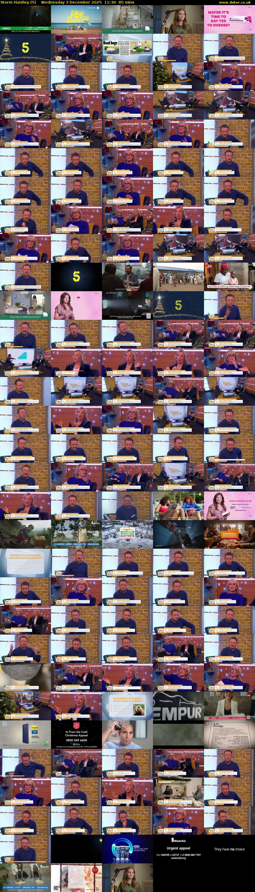 Storm Huntley (5) Wednesday 3 December 2025 11:30 - 12:55