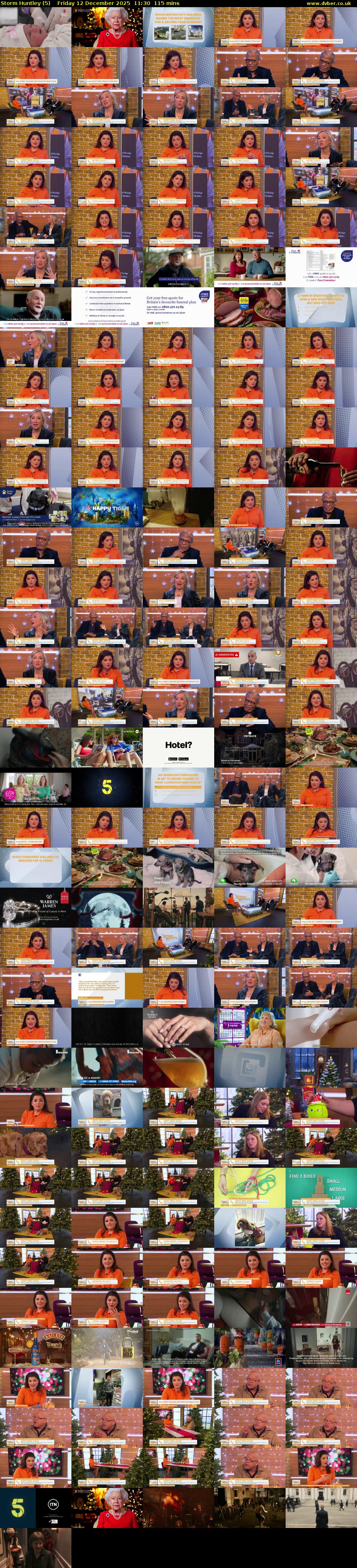 Storm Huntley (5) Friday 12 December 2025 11:30 - 13:25