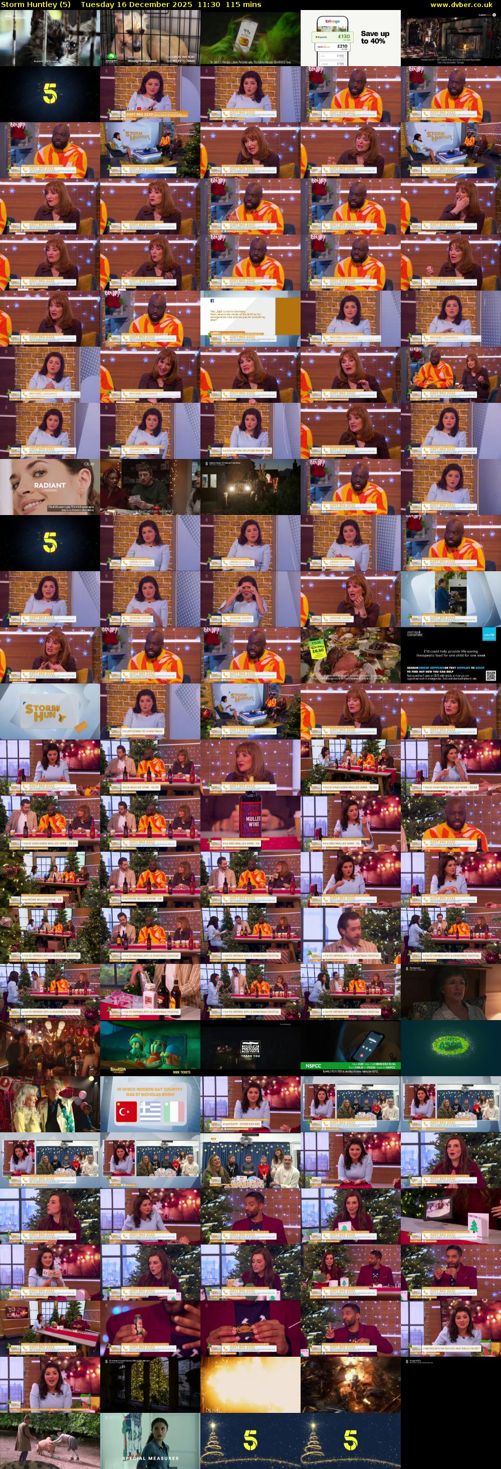 Storm Huntley (5) Tuesday 16 December 2025 11:30 - 13:25