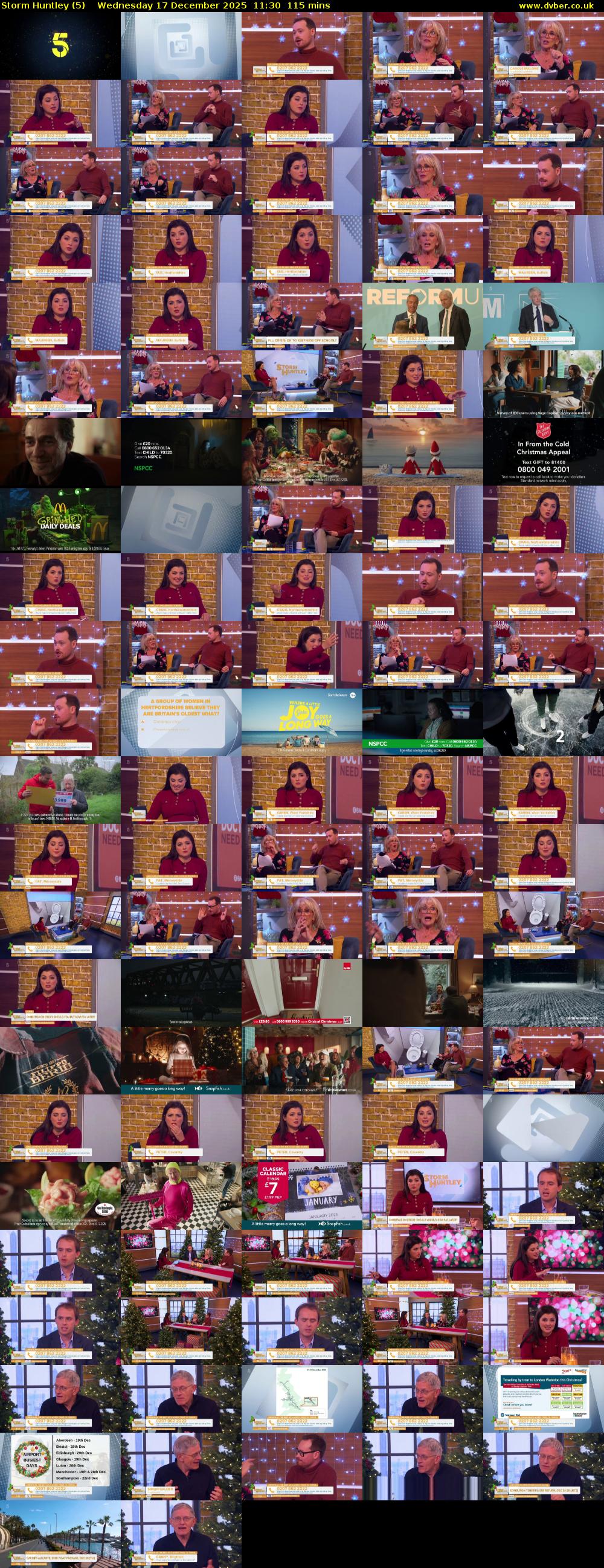 Storm Huntley (5) Wednesday 17 December 2025 11:30 - 13:25