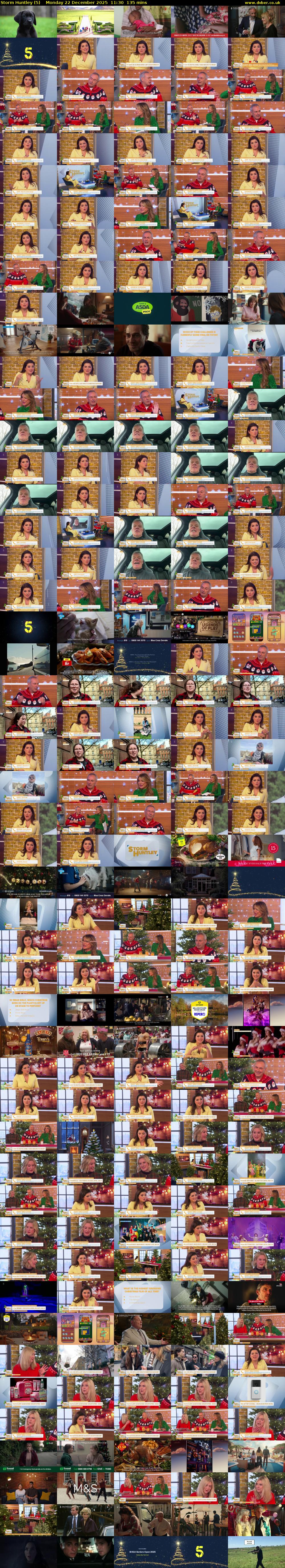 Storm Huntley (5) Monday 22 December 2025 11:30 - 13:45