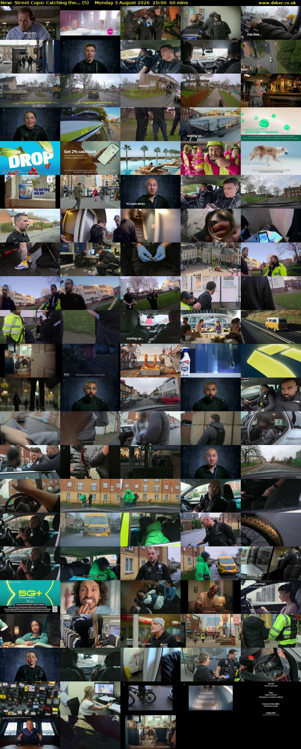 Street Cops: Catching the... (5) Monday 3 August 2026 20:00 - 21:00