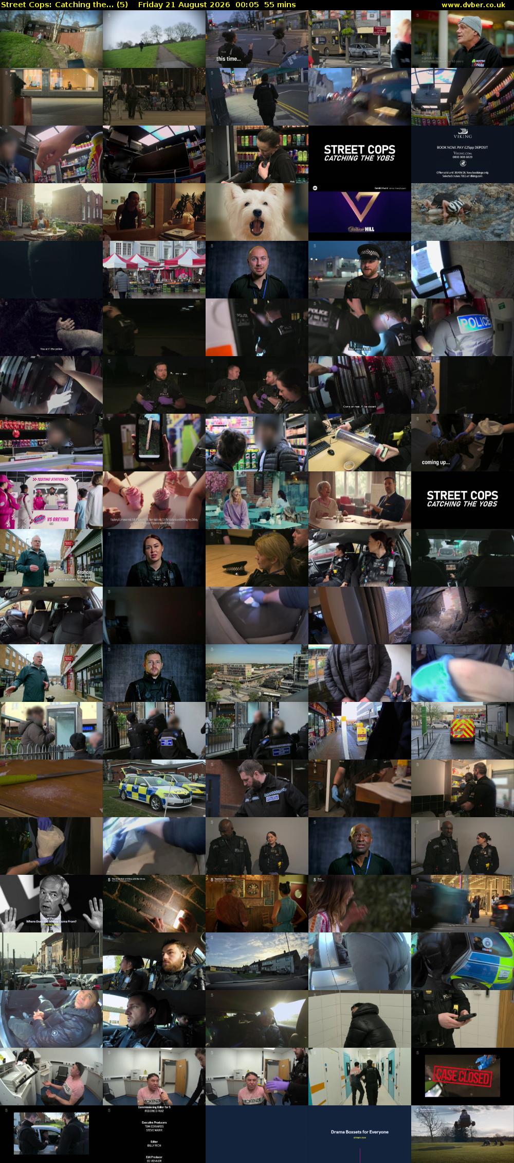 Street Cops: Catching the... (5) Friday 21 August 2026 00:05 - 01:00