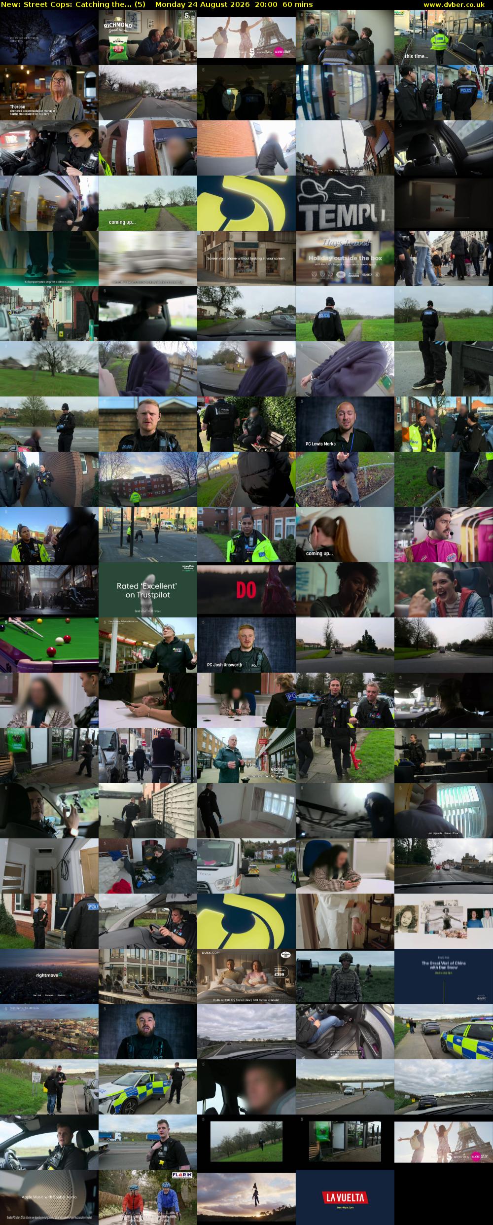 Street Cops: Catching the... (5) Monday 24 August 2026 20:00 - 21:00