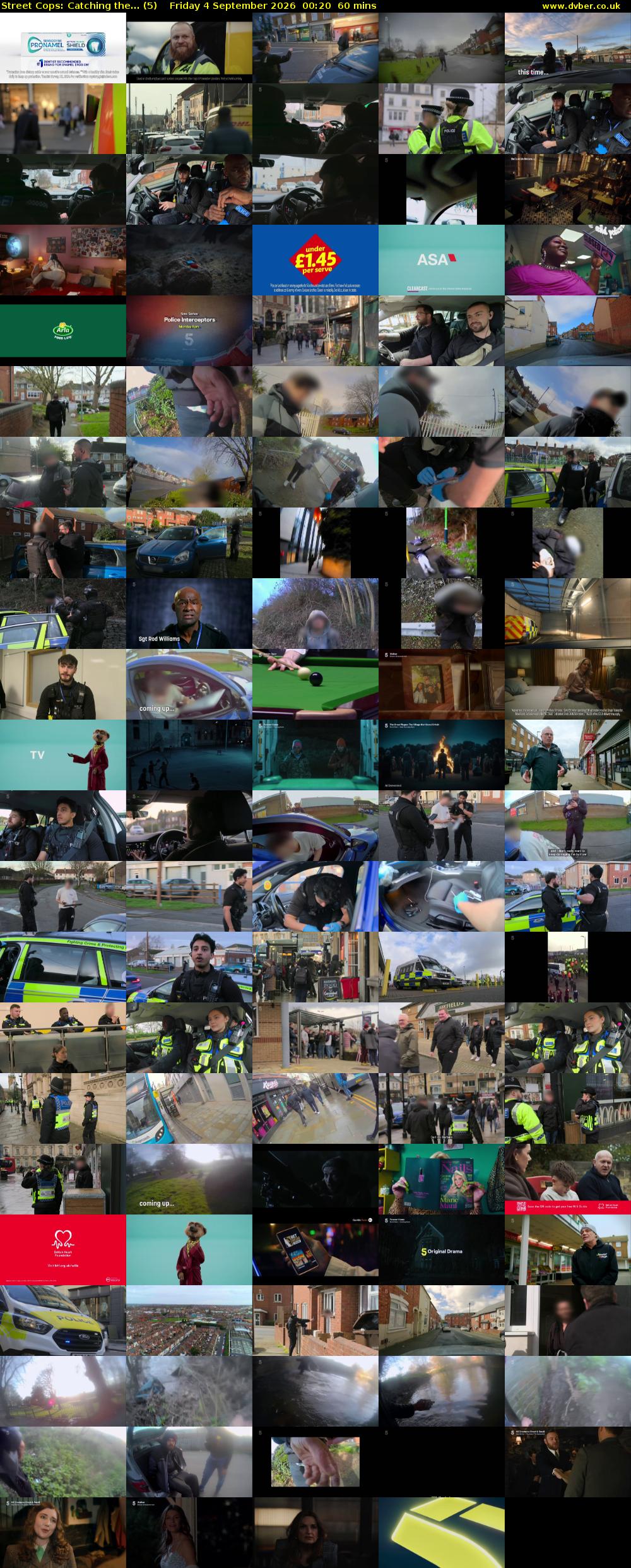 Street Cops: Catching the... (5) Friday 4 September 2026 00:20 - 01:20