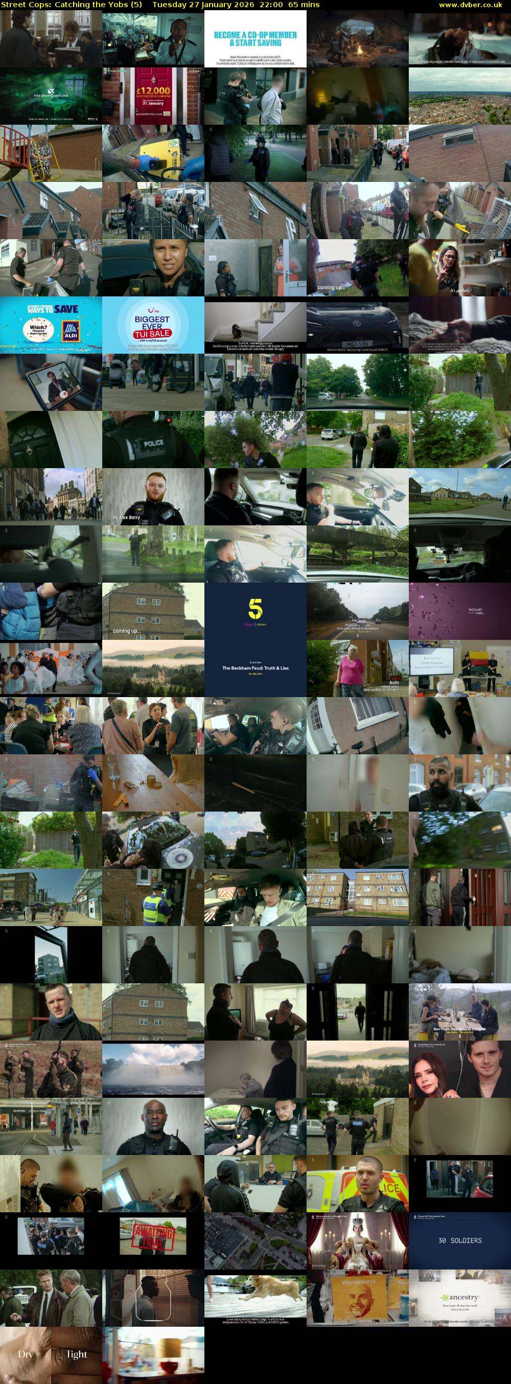 Street Cops: Catching the Yobs (5) Tuesday 27 January 2026 22:00 - 23:05