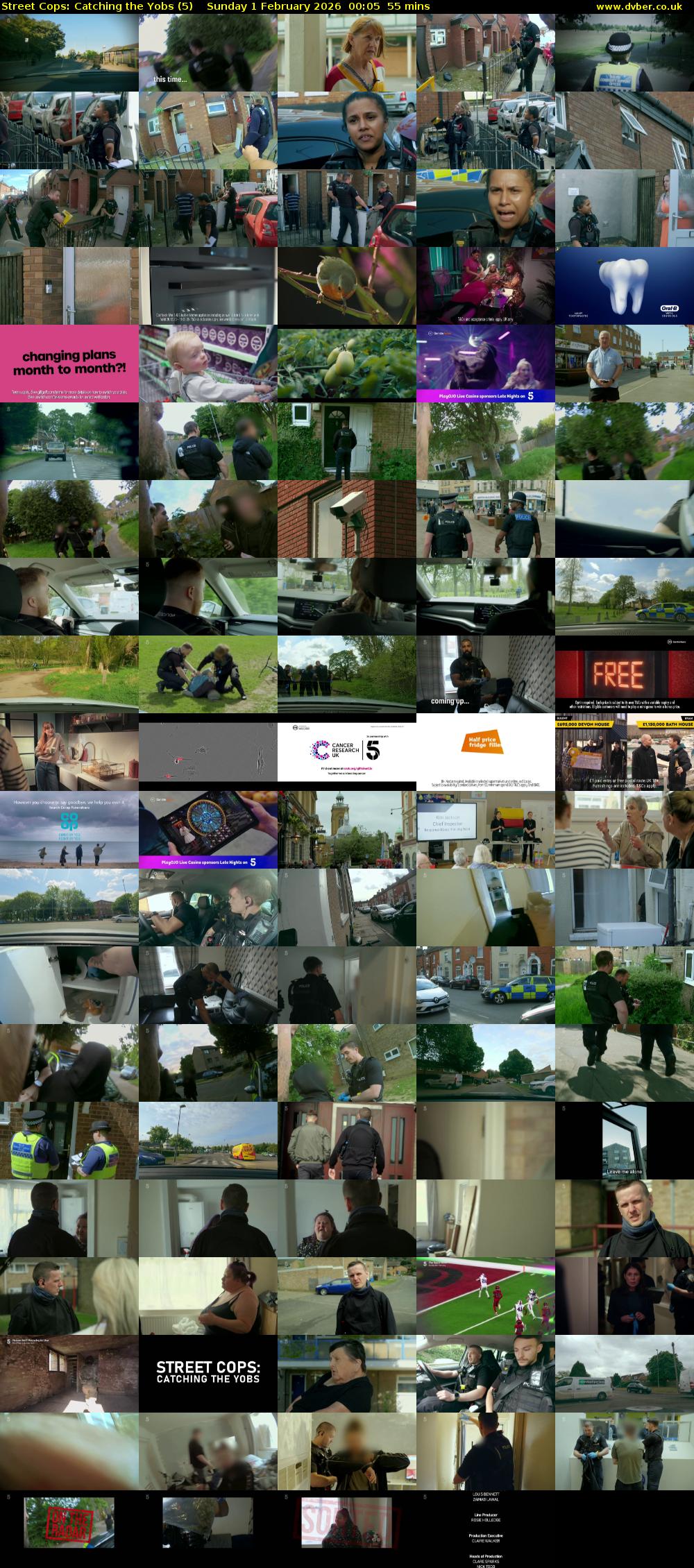 Street Cops: Catching the Yobs (5) Sunday 1 February 2026 00:05 - 01:00