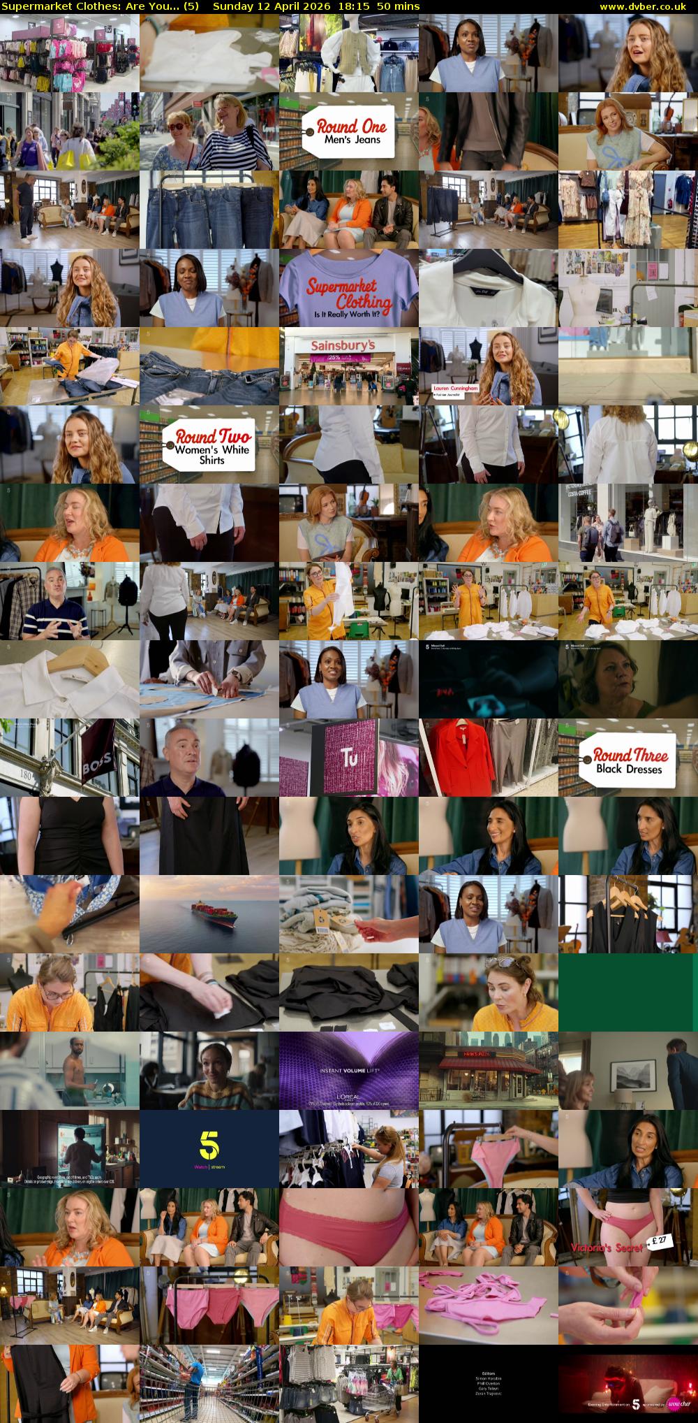 Supermarket Clothes: Are You... (5) Sunday 12 April 2026 18:15 - 19:05