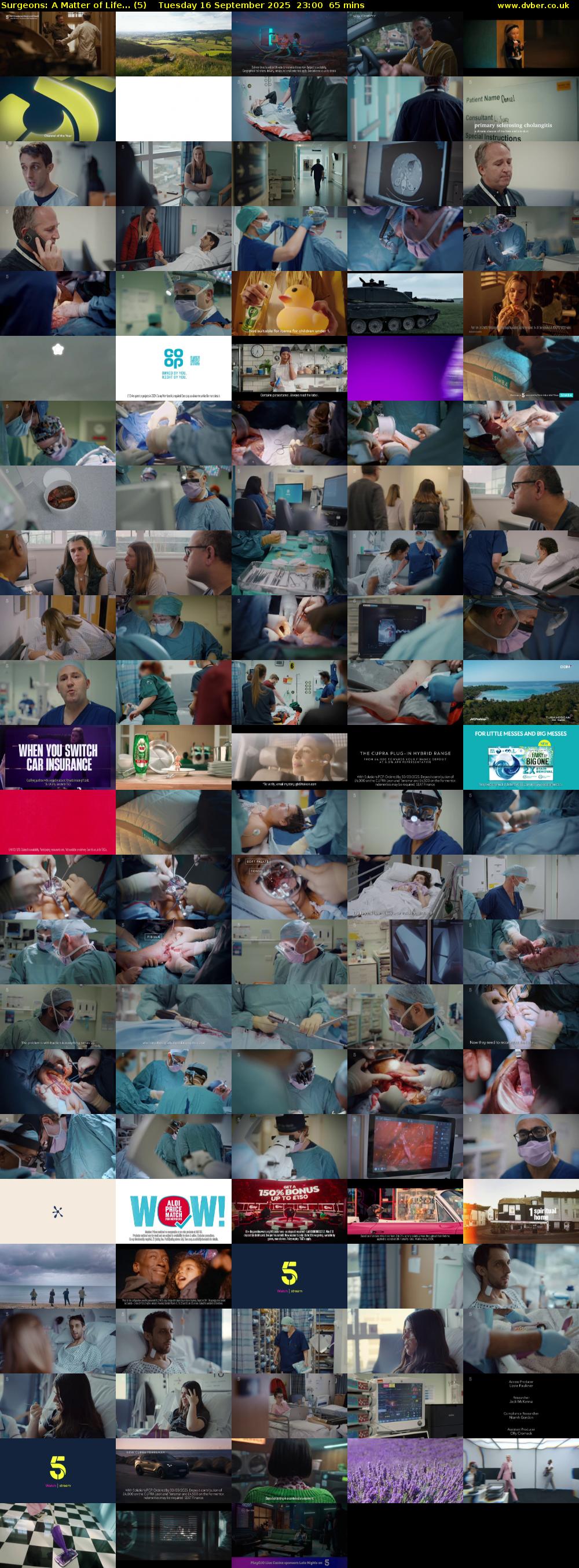 Surgeons: A Matter of Life... (5) Tuesday 16 September 2025 23:00 - 00:05
