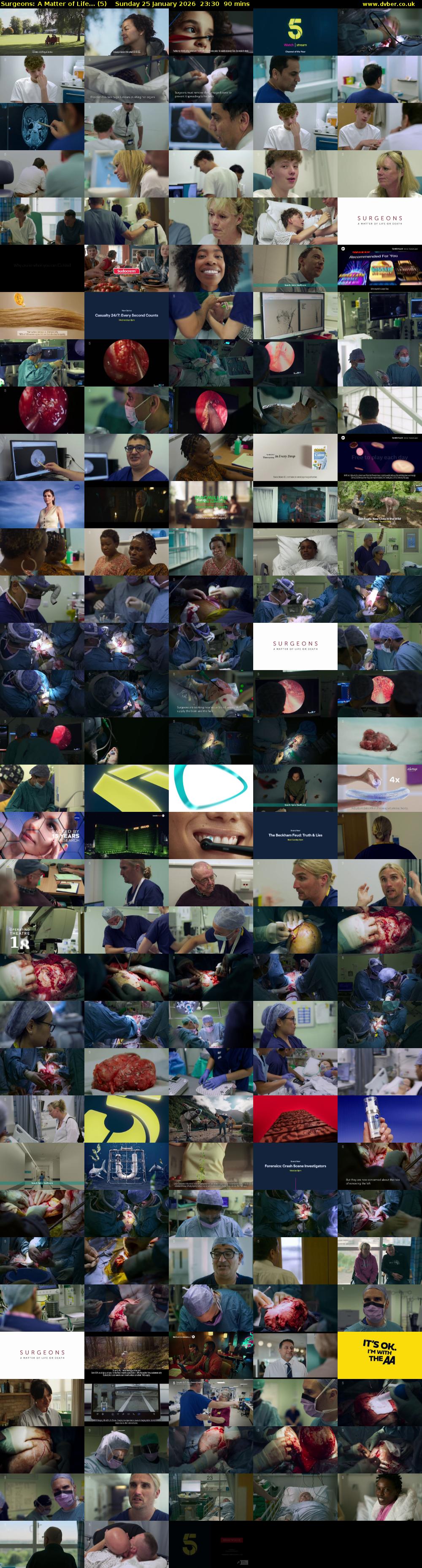 Surgeons: A Matter of Life... (5) Sunday 25 January 2026 23:30 - 01:00