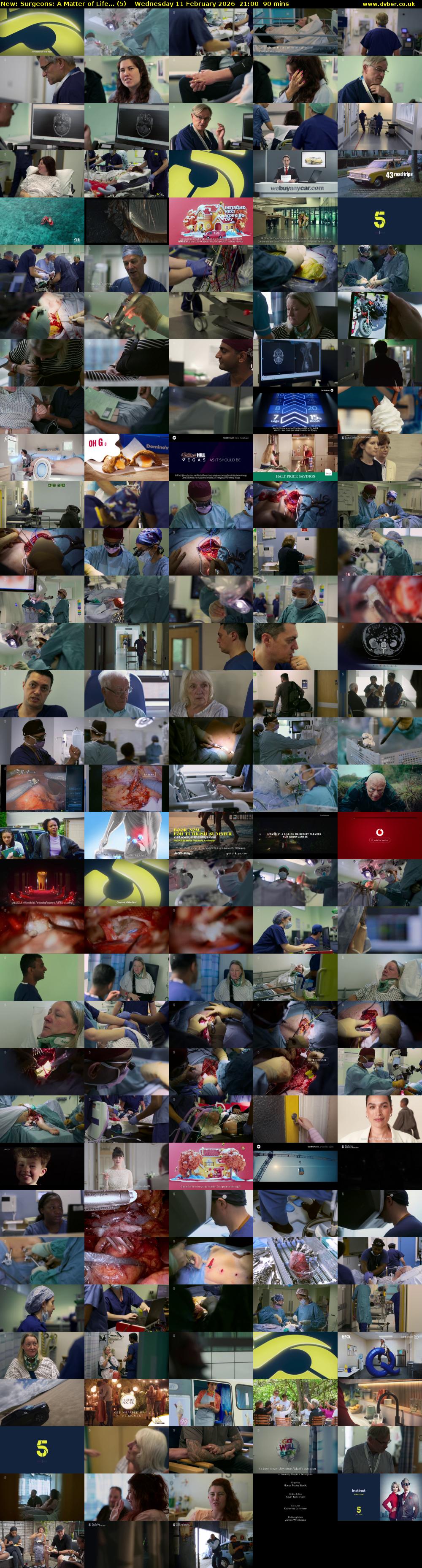 Surgeons: A Matter of Life... (5) Wednesday 11 February 2026 21:00 - 22:30