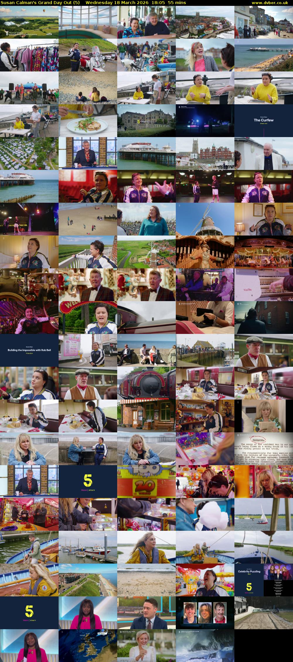 Susan Calman's Grand Day Out (5) Wednesday 18 March 2026 18:05 - 19:00