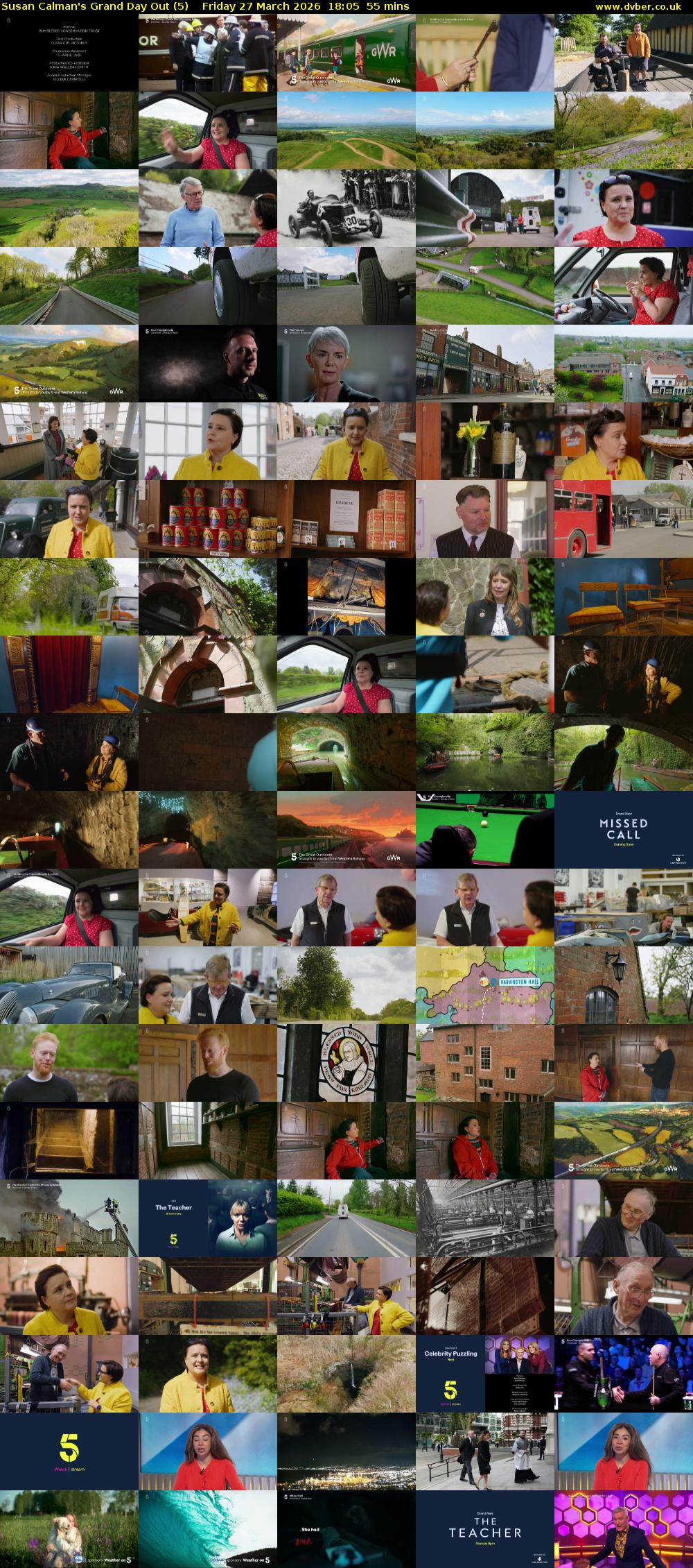 Susan Calman's Grand Day Out (5) Friday 27 March 2026 18:05 - 19:00