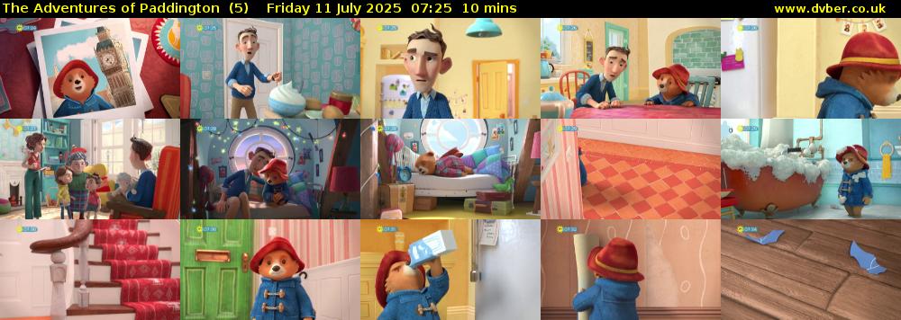 The Adventures of Paddington  (5) Friday 11 July 2025 07:25 - 07:35