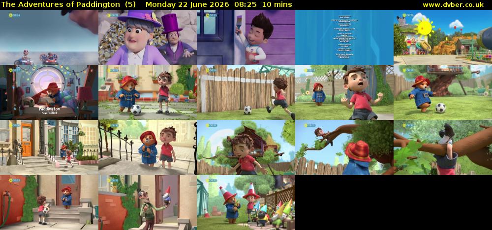 The Adventures of Paddington  (5) Monday 22 June 2026 08:25 - 08:35