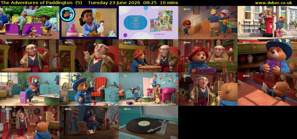 The Adventures of Paddington  (5) Tuesday 23 June 2026 08:25 - 08:35